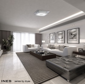 Ines Crystal Ceiling Lights Diyas Flush Crystal Fittings Ines Crystal Ceiling Lights Diyas Flush Crystal Fittings